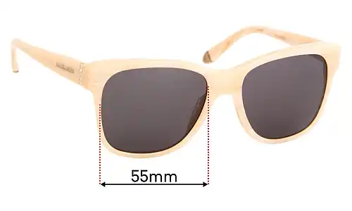 Sunglass Fix Ersatzgläser für Polo RL 8115 - 55mm Wide Polo RL 8115 Ersatzlinsen 55mm wide