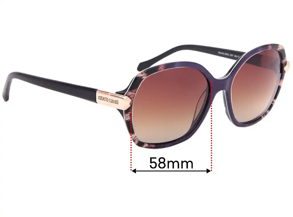 Sunglass Fix Ersatzgläser für Roberto Cavalli Menkib 903S - 58mm Wide Sunglass Fix Ersatzgläser für Roberto Cavalli Menkib 903S - 58mm Wide