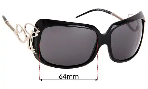 Sunglass Fix Ersatzgläser für Roberto Cavalli Adrasto 302 - 64mm Wide Roberto Cavalli Adrasto 302 Ersatzlinsen 64mm wide