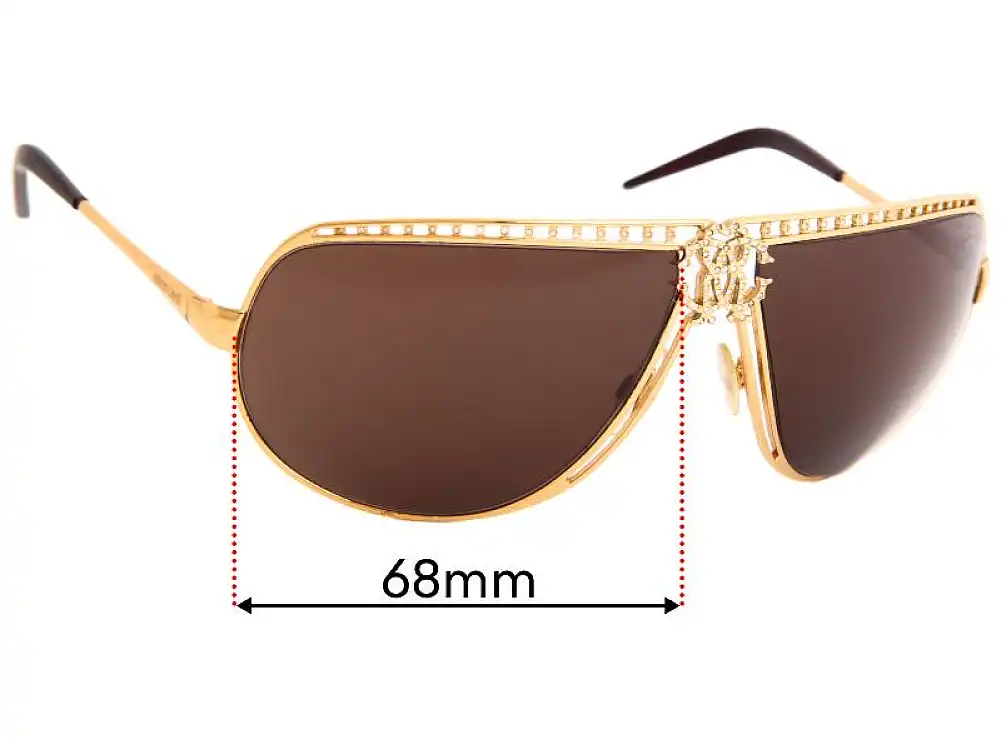 Sunglass Fix Ersatzgläser für Roberto Cavalli Agenore 305S - 66mm Wide Sunglass Fix Ersatzgläser für Roberto Cavalli Agenore 305S - 66mm Wide