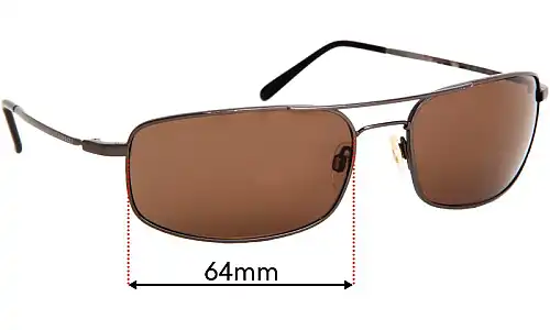 Sunglass Fix Ersatzgläser für Serengeti Square Aviator - 64mm Wide Sunglass Fix Ersatzgläser für Serengeti Square Aviator - 64mm Wide
