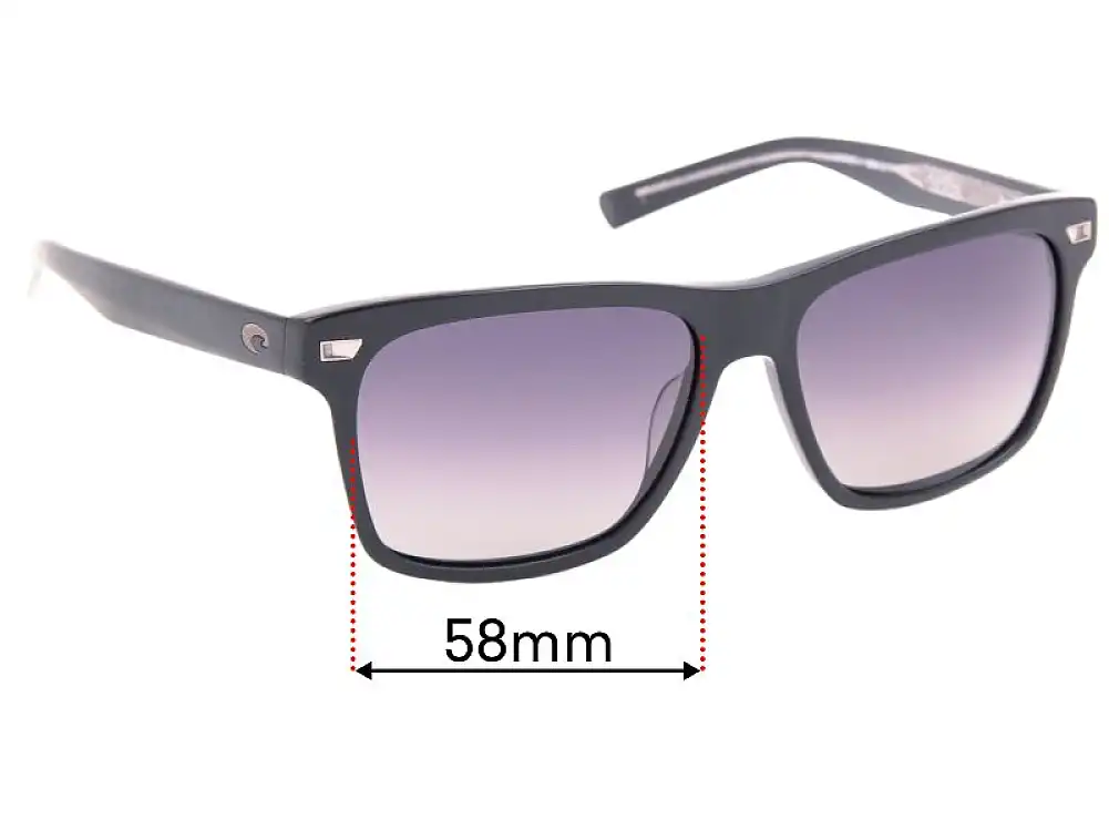 Sunglass Fix Ersatzgläser für Costa Del Mar Aransas - 58mm Wide Sunglass Fix Ersatzgläser für Costa Del Mar Aransas - 58mm Wide
