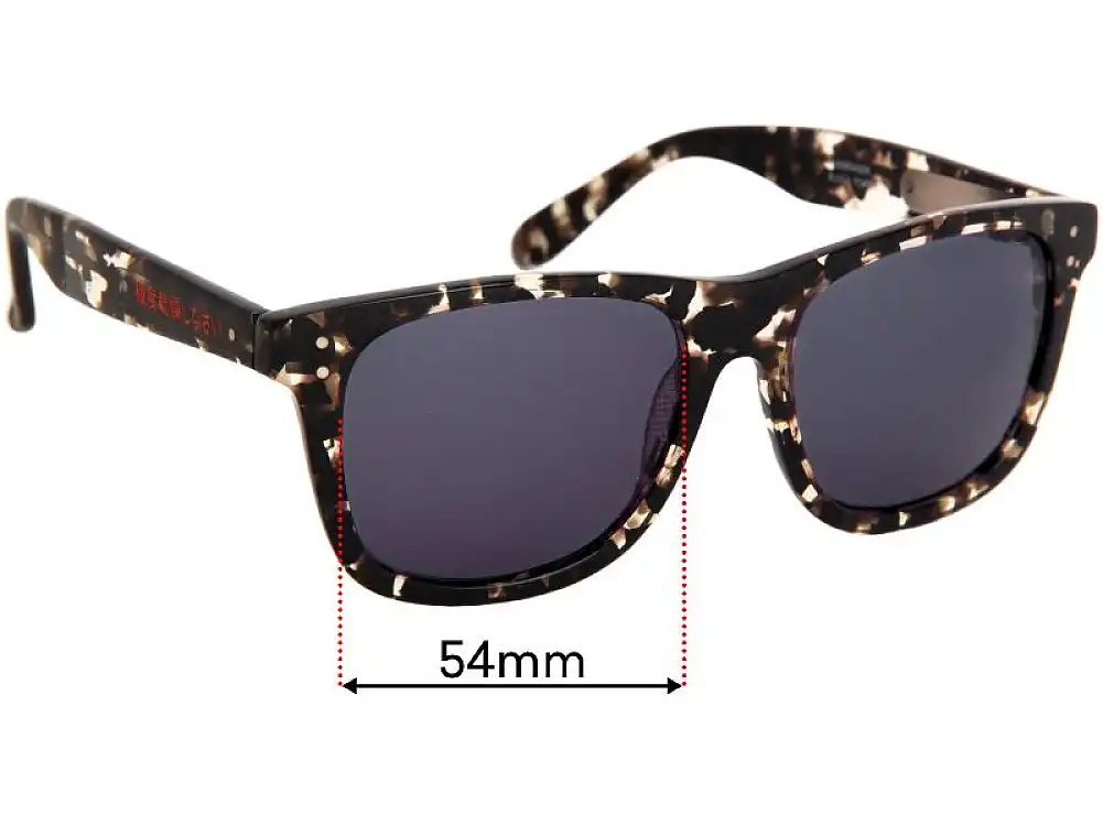 Sunglass Fix Ersatzgläser für Superdry Passenger - 54mm Wide Sunglass Fix Ersatzgläser für Superdry Passenger - 54mm Wide