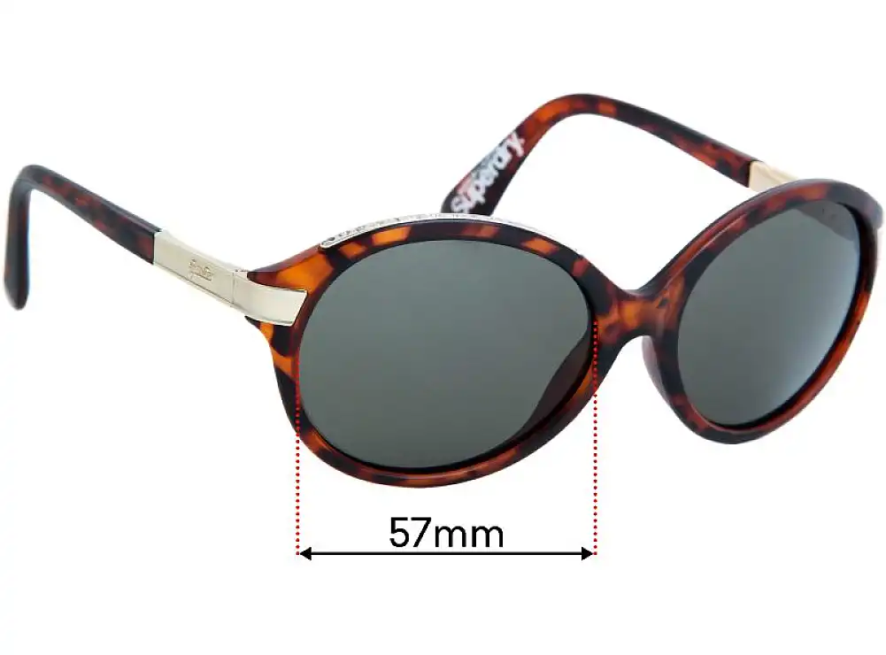 Sunglass Fix Ersatzgläser für Superdry Supersonic - 57mm Wide Sunglass Fix Ersatzgläser für Superdry Supersonic - 57mm Wide