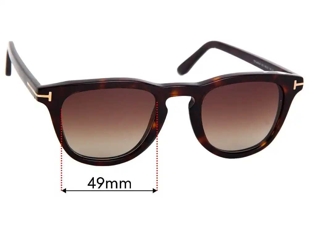 Sunglass Fix Ersatzgläser für Tom Ford TF5488-B - 49mm Wide Sunglass Fix Ersatzgläser für Tom Ford TF5488-B - 49mm Wide