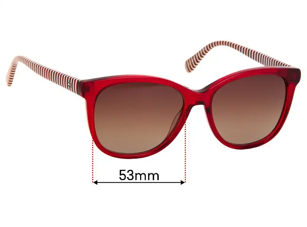Sunglass Fix Ersatzgläser für Tommy Hilfiger TH 93 - 53mm Wide Sunglass Fix Ersatzgläser für Tommy Hilfiger TH 93 - 53mm Wide