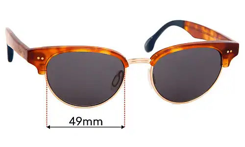 Sunglass Fix Ersatzgläser für Toms Audra - 49mm Wide Toms Audra Ersatzlinsen 49mm wide