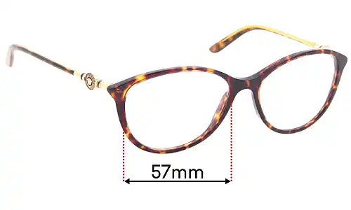 Sunglass Fix Ersatzgläser für Versace MOD 4251 - 57mm Wide Versace MOD 4251 Ersatzlinsen 57mm wide