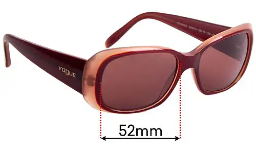 Sunglass Fix Ersatzgläser für Vogue VO2606-S - 52mm Wide Vogue VO2606-S Ersatzlinsen 52mm wide