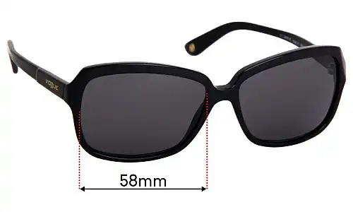 Vogue VO2660-S Replacement Lenses 58mm Vogue VO2660-S Replacement Sunglass Lenses - 58mm Wide
