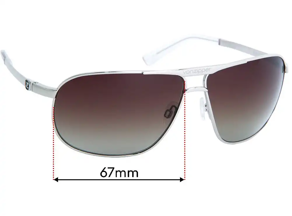 Sunglass Fix Ersatzgläser für Von Zipper Skitch - 67mm Wide Sunglass Fix Ersatzgläser für Von Zipper Skitch - 67mm Wide