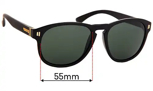 Sunglass Fix Ersatzgläser für Von Zipper Thurston - 55mm Wide Von Zipper Thurston Ersatzlinsen 55mm wide