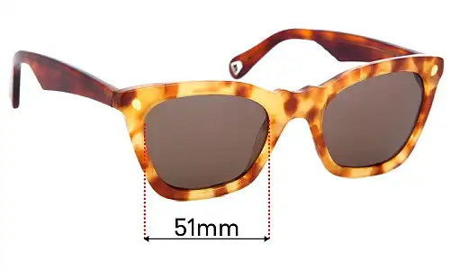 Sunglass Fix Ersatzgläser für Lucy Folk Journeyman - 51mm Wide Lucy Folk Journeyman Ersatzlinsen 51mm wide