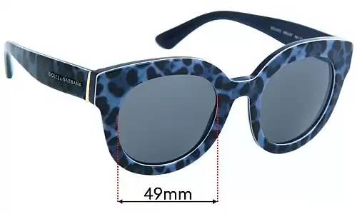 Sunglass Fix Ersatzgläser für Dolce & Gabbana DG4235 - 49mm Wide Sunglass Fix Ersatzgläser für Dolce & Gabbana DG4235 - 49mm Wide