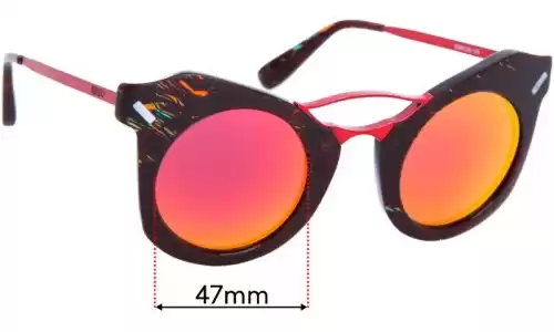Sunglass Fix Ersatzgläser für Kenzo KZDPE1202 - 47mm Wide Sunglass Fix Ersatzgläser für Kenzo KZDPE1202 - 47mm Wide