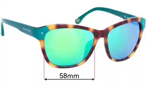Sunglass Fix Ersatzgläser für Michael Kors M2853S Zoey - 58mm Wide Sunglass Fix Ersatzgläser für Michael Kors M2853S Zoey - 58mm Wide