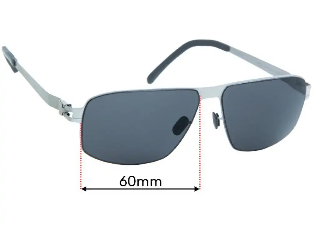 Sunglass Fix Ersatzgläser für Mykita Rufus - 60mm Wide Sunglass Fix Ersatzgläser für Mykita Rufus - 60mm Wide