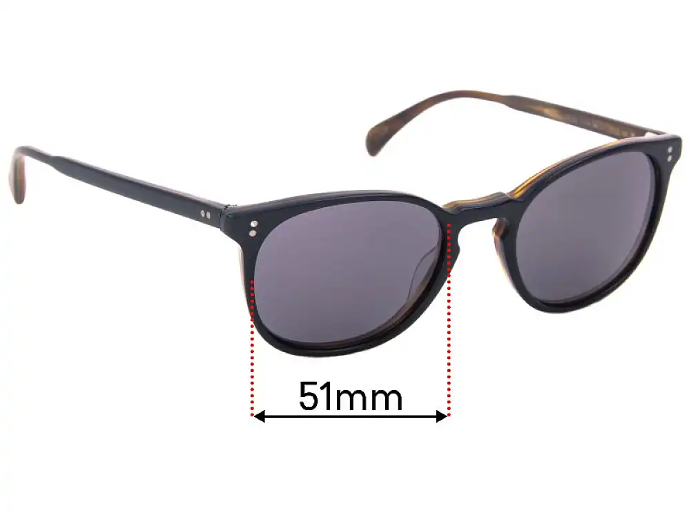 Sunglass Fix Ersatzgläser für Oliver Peoples Finley Esq OV5298SU - 51mm Wide Sunglass Fix Ersatzgläser für Oliver Peoples Finley Esq OV5298SU - 51mm Wide