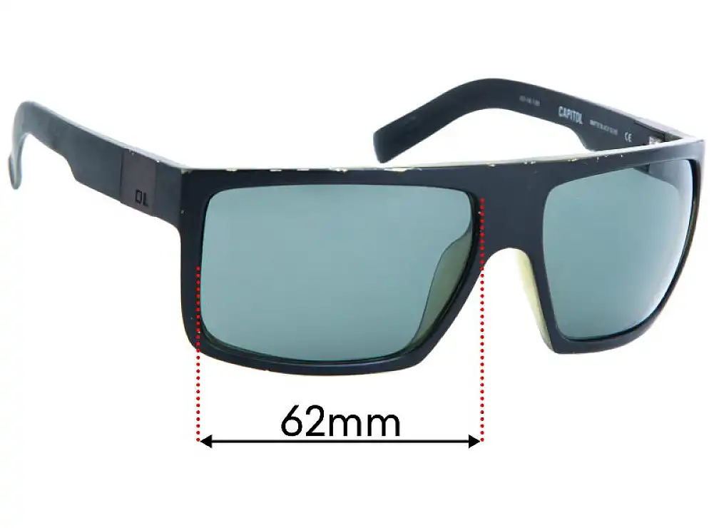 Sunglass Fix Ersatzgläser für Otis Capitol - 62mm Wide Sunglass Fix Ersatzgläser für Otis Capitol - 62mm Wide