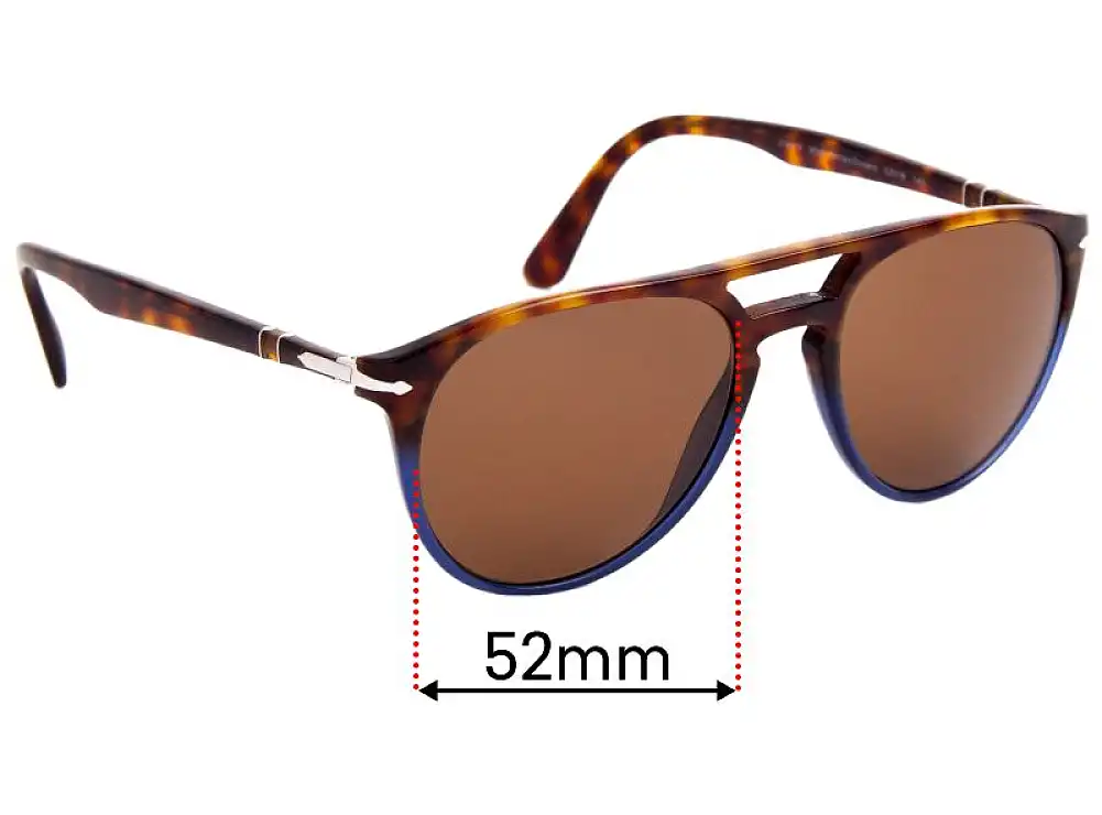 Sunglass Fix Ersatzgläser für Persol 3160-V - 52mm Wide Sunglass Fix Ersatzgläser für Persol 3160-V - 52mm Wide