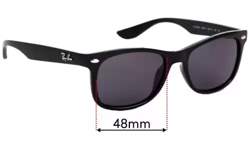 Sunglass Fix Ersatzgläser für Ray-Ban RJ9052-S - 48mm Wide Ray-Ban RJ9052-S Ersatzlinsen 48mm wide