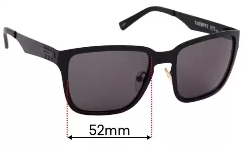 Sunglass Fix Ersatzgläser für Rip Curl T-Street - 52mm Wide Rip Curl T-Street Ersatzlinsen 52mm wide