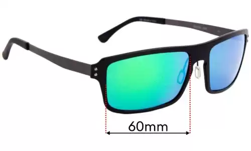 Sunglass Fix Ersatzgläser für Serengeti Duccio - 60mm Wide Serengeti Duccio Ersatzlinsen 60mm wide