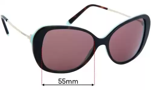 Sunglass Fix Ersatzgläser für Tiffany & Co TF4156 - 55mm Wide Tiffany & Co TF4156 Ersatzlinsen 55mm wide