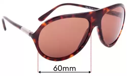 Sunglass Fix Ersatzgläser für Tom Ford TF134 - 60mm Wide Tom Ford TF134 Ersatzlinsen 60mm wide