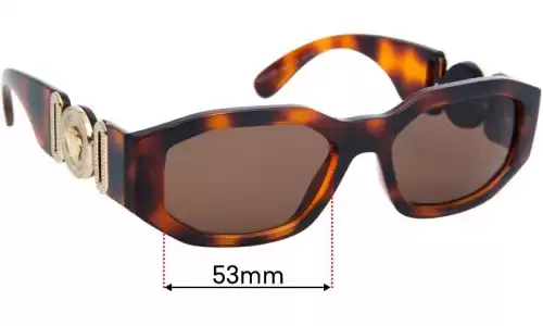 Sunglass Fix Ersatzgläser für Versace MOD 4361 - 53mm Wide Sunglass Fix Ersatzgläser für Versace MOD 4361 - 53mm Wide