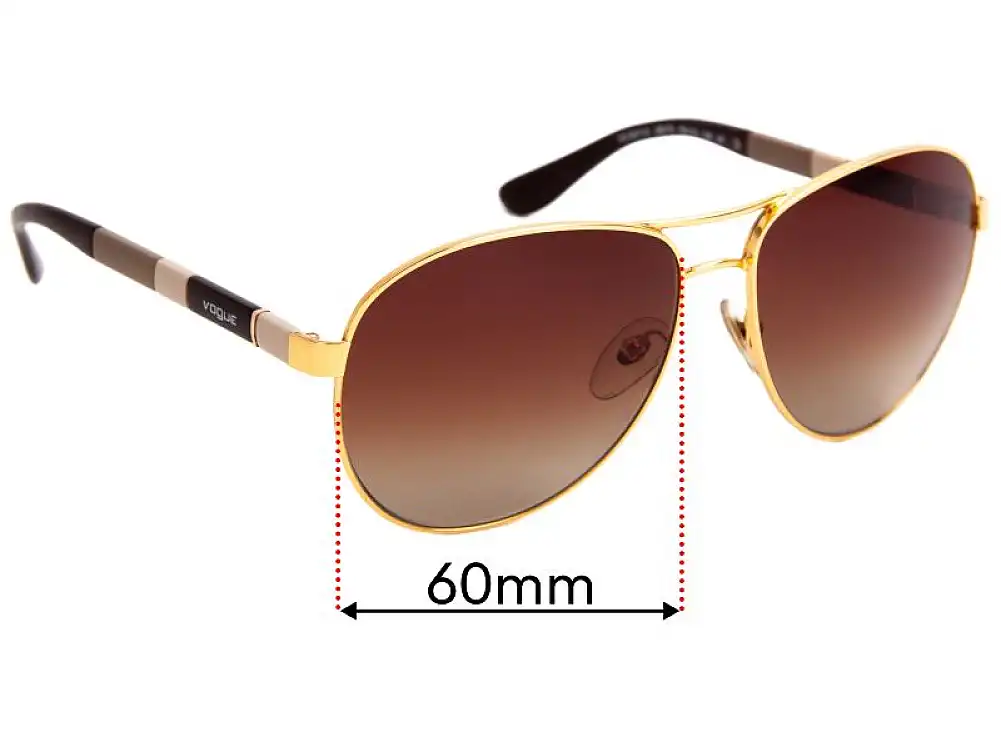 Sunglass Fix Ersatzgläser für Vogue VO3977-S - 60mm Wide Sunglass Fix Ersatzgläser für Vogue VO3977-S - 60mm Wide