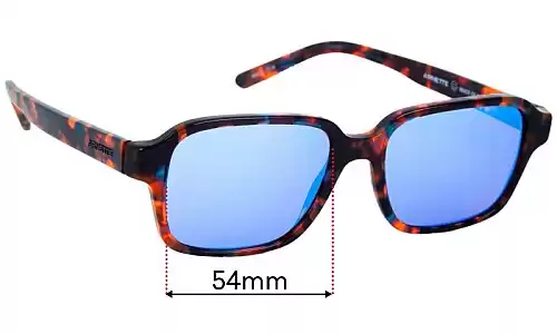 Arnette X Zayn Poll-ock AN4303 Replacement Lenses 54mm Arnette X Zayn Poll-ock AN4303 Replacement Sunglass Lenses - 54mm wide