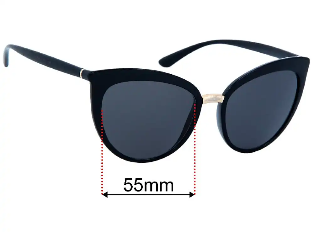 Sunglass Fix Ersatzgläser für Dolce & Gabbana DG6113 - 55mm Wide Sunglass Fix Ersatzgläser für Dolce & Gabbana DG6113 - 55mm Wide