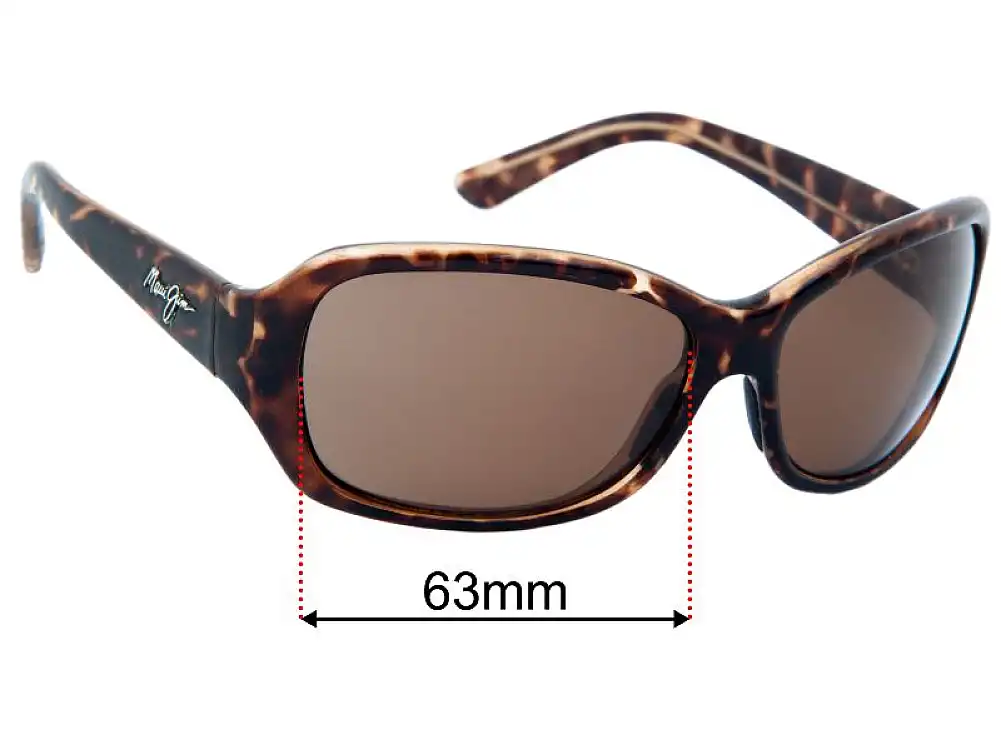 Sunglass Fix Ersatzgläser für Maui Jim MJ214 Pearl City - 63mm Wide Sunglass Fix Ersatzgläser für Maui Jim MJ214 Pearl City - 63mm Wide