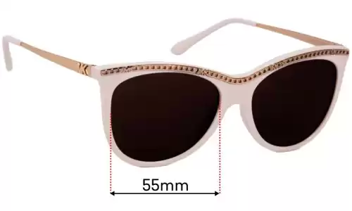 Sunglass Fix Ersatzgläser für Michael Kors MK2141 Copenhagen - 55mm Wide Michael Kors MK2141 Copenhagen Ersatzlinsen 55mm wide