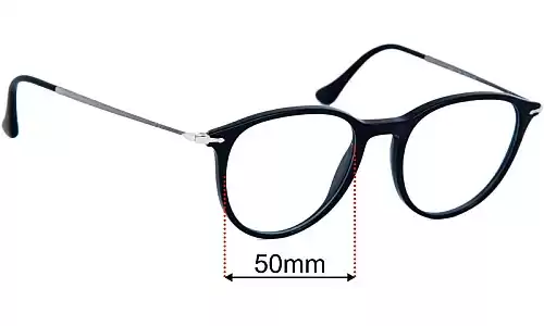 Sunglass Fix Ersatzgläser für Persol 3147-V - 50mm Wide Persol 3147-V Ersatzlinsen 50mm wide