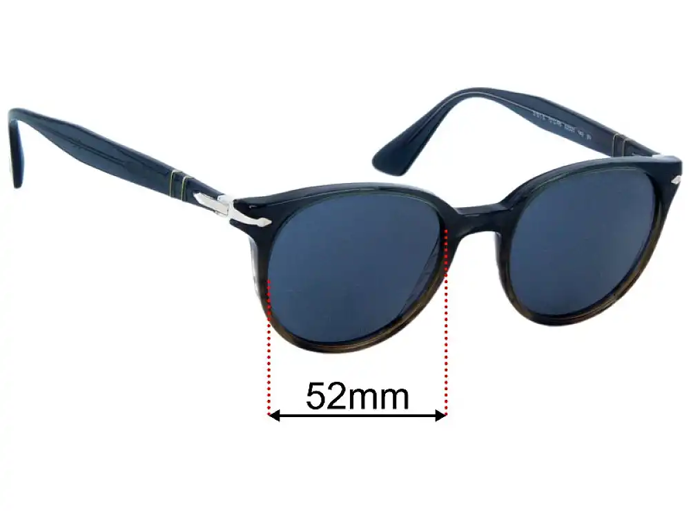 Sunglass Fix Ersatzgläser für Persol 3151-S - 52mm Wide Sunglass Fix Ersatzgläser für Persol 3151-S - 52mm Wide