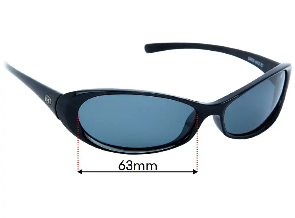 Sunglass Fix Ersatzgläser für Mako Siren 9432 - 63mm Wide Sunglass Fix Ersatzgläser für Mako Siren 9432 - 63mm Wide