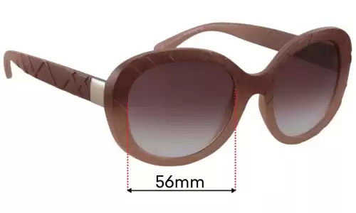 Sunglass Fix Ersatzgläser für Burberry B 4218 - 56mm Wide Burberry B 4218 Ersatzlinsen 56mm wide
