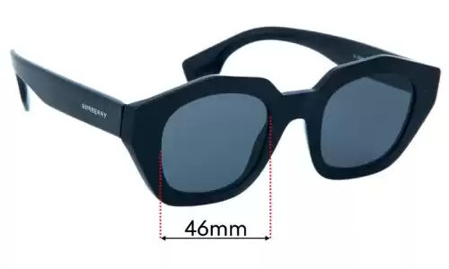 Sunglass Fix Ersatzgläser für Burberry B 4288 - 46mm Wide Burberry B 4288 Ersatzgläser 46mm wide