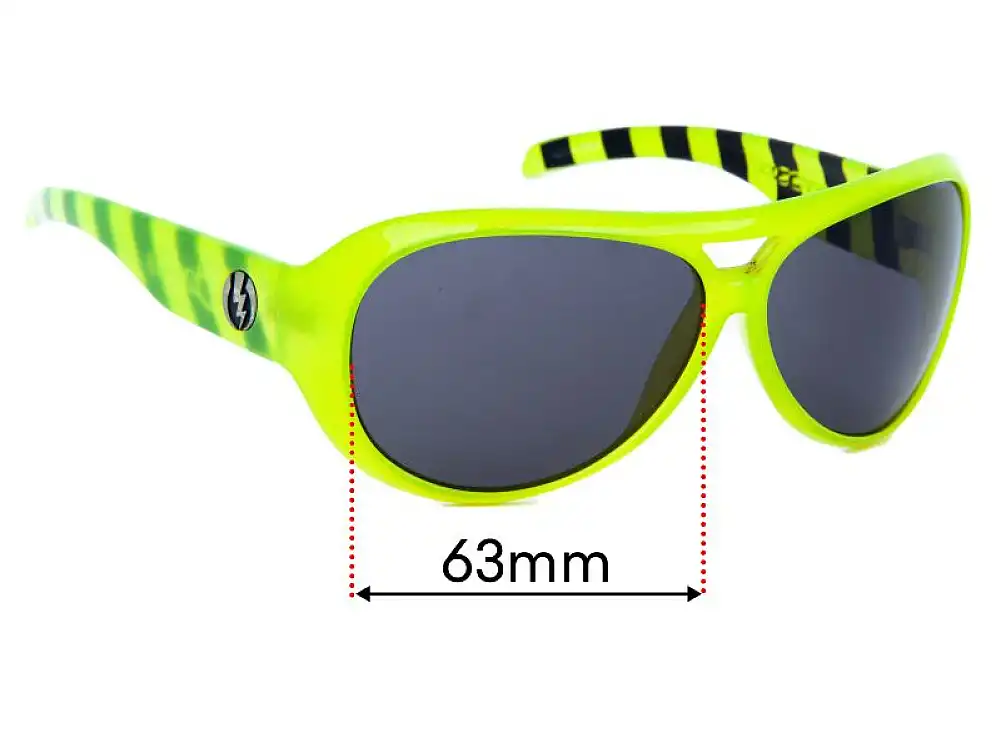 Sunglass Fix Ersatzgläser für Electric Gauge - 63mm Wide Sunglass Fix Ersatzgläser für Electric Gauge - 63mm Wide
