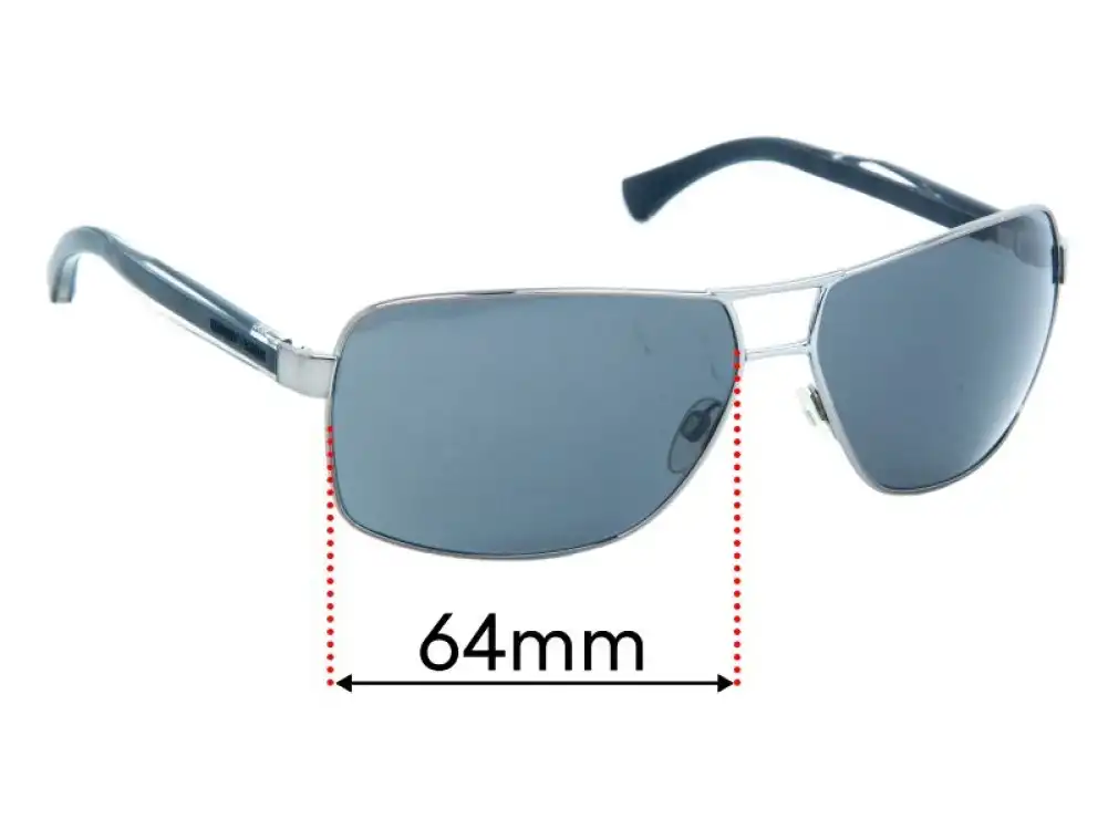 Sunglass Fix Ersatzgläser für Emporio Armani EA2001 - 64mm Wide Sunglass Fix Ersatzgläser für Emporio Armani EA2001 - 64mm Wide