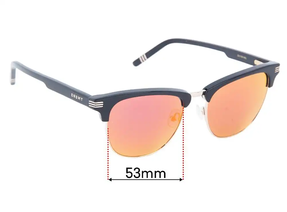 Sunglass Fix Ersatzgläser für Enemy 02 - 53mm Wide Sunglass Fix Ersatzgläser für Enemy 02 - 53mm Wide