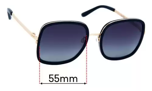 Sunglass Fix Ersatzgläser für Maui Jim 865 Pua - 55mm Wide Maui Jim 865 Pua Ersatzlinsen 55mm wide