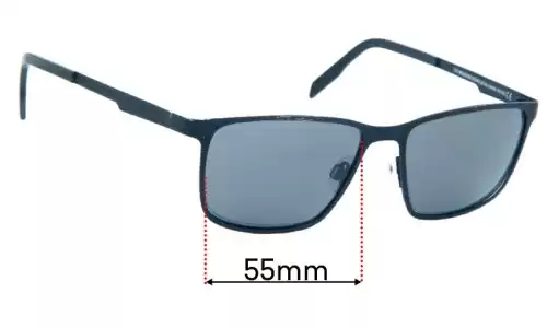 Sunglass Fix Ersatzgläser für Maui Jim MJ532 Cut Mountain - 55mm Wide Maui Jim MJ532 Cut Mountain Ersatzlinsen 55mm wide