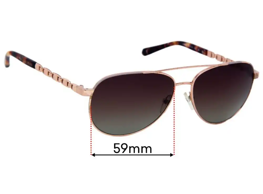 Sunglass Fix Ersatzgläser für Michael Kors MK1047 San Juan - 59mm Wide Sunglass Fix Ersatzgläser für Michael Kors MK1047 San Juan - 59mm Wide