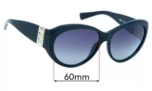 Sunglass Fix Ersatzgläser für Michael Kors MK2002MB Paris - 60mm Wide Michael Kors MK2002MB Paris Ersatzlinsen 60mm wide