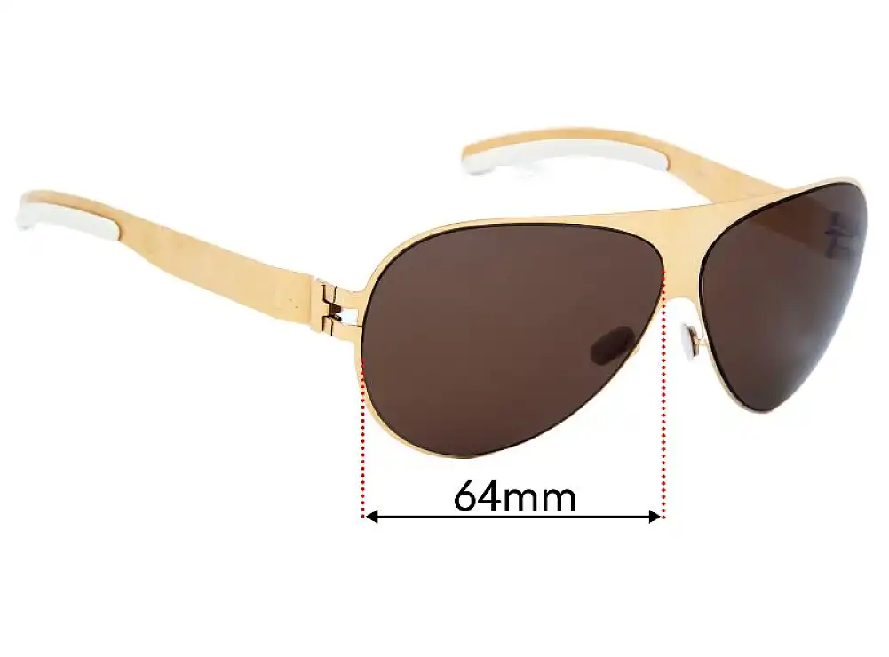 Sunglass Fix Ersatzgläser für Mykita and Bernhard Willhelm Franz - 64mm Wide Sunglass Fix Ersatzgläser für Mykita and Bernhard Willhelm Franz - 64mm Wide