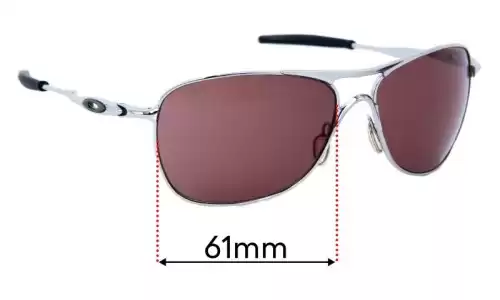 Sunglass Fix Ersatzgläser für Oakley Crosshair 3 OO6014 - 61mm Wide Oakley Crosshair 3 OO6014 Ersatzgläser 61mm wide