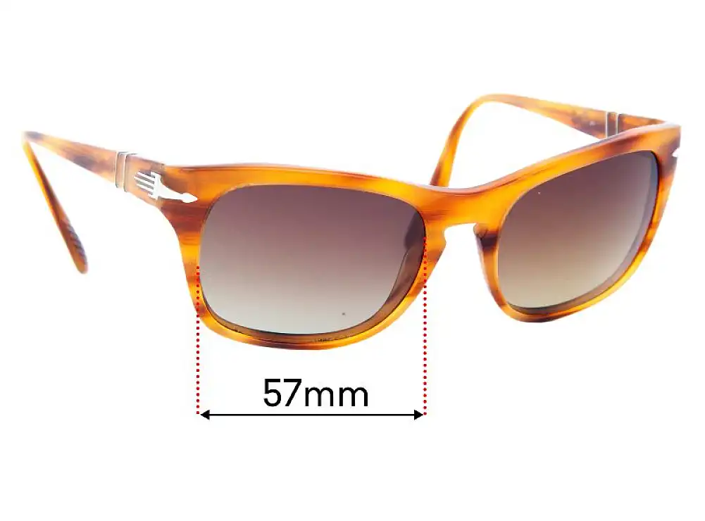 Sunglass Fix Ersatzgläser für Persol 3072-S - 57mm Wide Sunglass Fix Ersatzgläser für Persol 3072-S - 57mm Wide